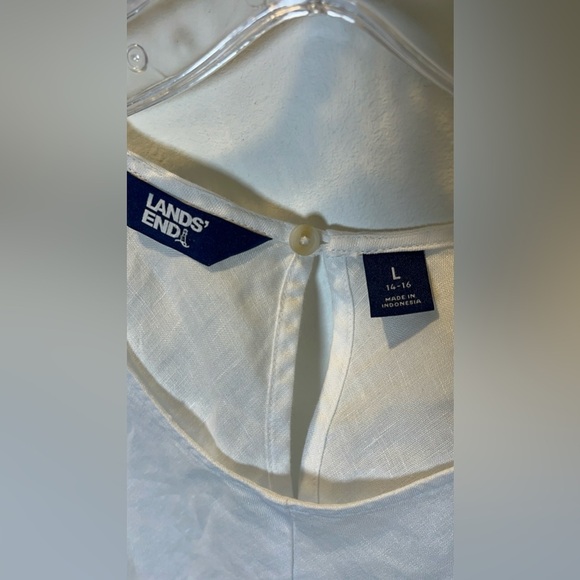 Lands end size L 14-16 100% linen tank - Picture 2 of 7